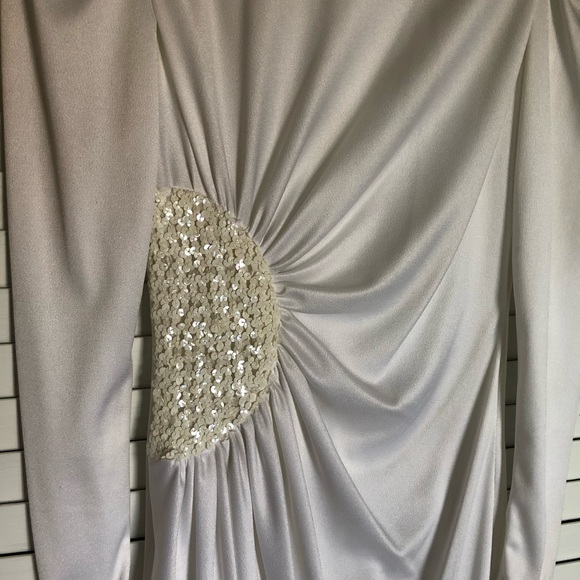 Vintage Formal Polyester Sequined Dress Small - Picture 5 of 6